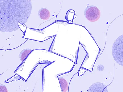 Bluem brush design handmade illustration logo procreate