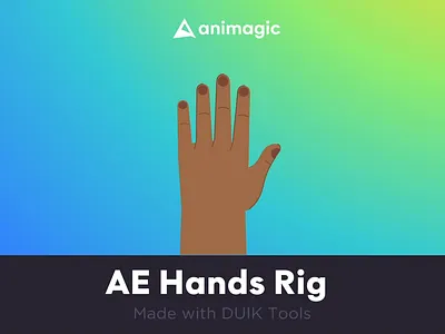 Hand AE Rig 2d animation character mograph motion graphics rig
