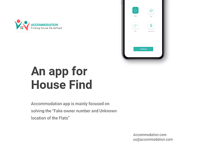 Accommodation: Finding house re-defined app branding debut design dribbble illustration logo product design typography uiux ux