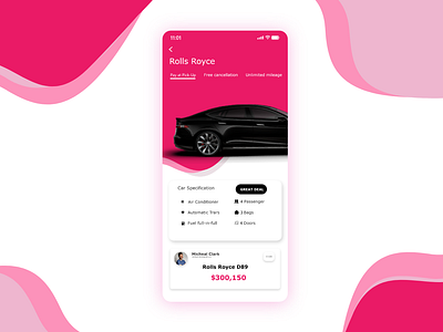 CAR DEAL branding car illustration logo minimal ui