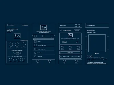 Wireframing in BluePrint Style ui wireframing