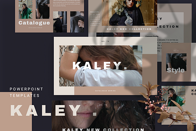 Kaley Powerpoint Template deck elegant fashion fashion brand google slide kaley keynote pitch powerpoint ppt pptx presentation presentation layout simple slide template
