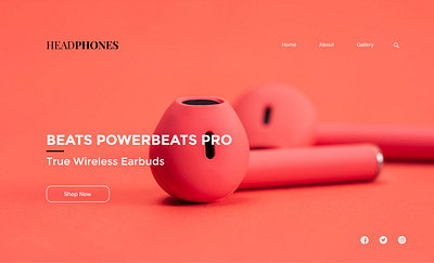 Headphone webpage branding ecommerce ecommerce design figma interaction design uidesign user interface uxdesign webdesign