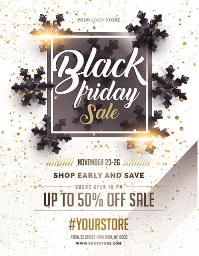 Black Friday Sale Flyer black friday black friday sale branding business cybermonday design flyer flyer design flyer template promo promotional design promotions sales template design