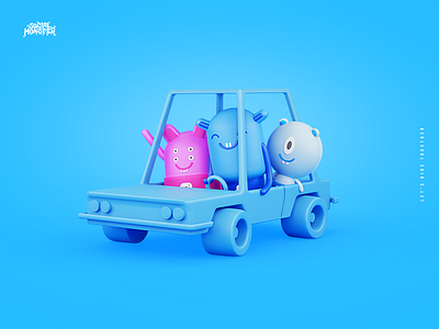 Social Monster Agency Rebranding + Brand heroes 3d b3d blender3d brandheros car facebook illustraion instagram interactivevision intervi linkedin lowpoly monsters rebranding redesigne ride socialmonster ui