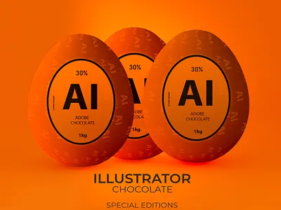 Adobe Easter Egg Chocolates - AI adobe art article artist artwork branding design easter egg easter eggs flat identity illustraion illustration illustration art illustrations illustrator photoshop specials vector vector art