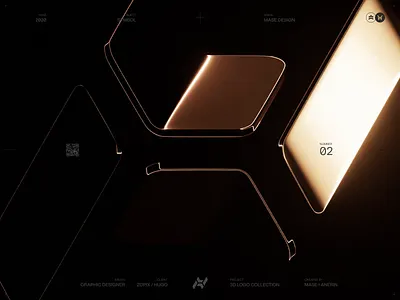 3D Logo Collection: Hugo/Zopix 3d 3d logo 3d logo collection animation behance brand digital geometry letter logo logo animation logo trends logotype mase mase.design maseless maserekt monogram symbol x