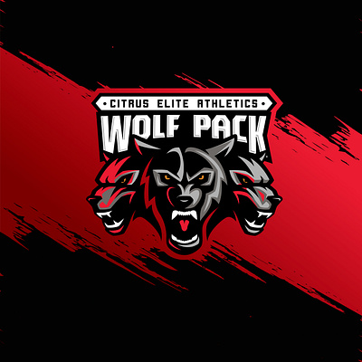 Wolf pack by brullikk branding gym illustration pack sports logo vector wolf wolfpack