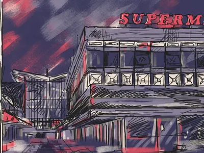 Cumbernauld in the 70s 2d animation branding colourful concept cumbernauld edinburgh history illustration logo photoshop scotland