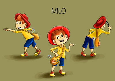 Character design Milo characterdesign children digitalart digitalpaiting photoshop videogame