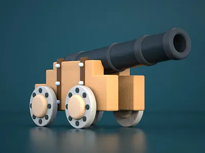 Cannon For CBeebies ALBA 3d animation bbc c4d cbeebies illustration jacob capener model modelling photoshop texture tv up next studios upnext