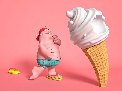 I like ice cream c4d