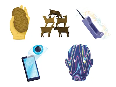 From Self To Selfies insert illustartions for Tortoise Media communication cuneiform data digital illustration editorial editorial illustration illustration illustrator mobile technology icons