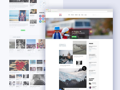 NOAH Blog design blog blog design blog post blogger blogging layout news search bar sidebar slider social ui userinterface ux uxui web web design website design