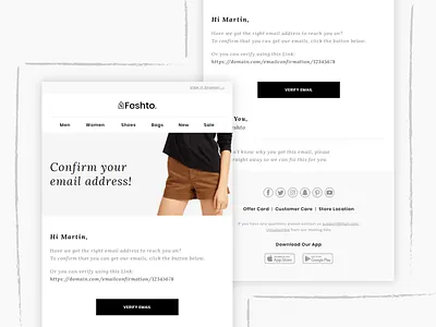 Feshto - Fashion Email Bundle branding design editor email email design email template fashion template typography ui ux website xd