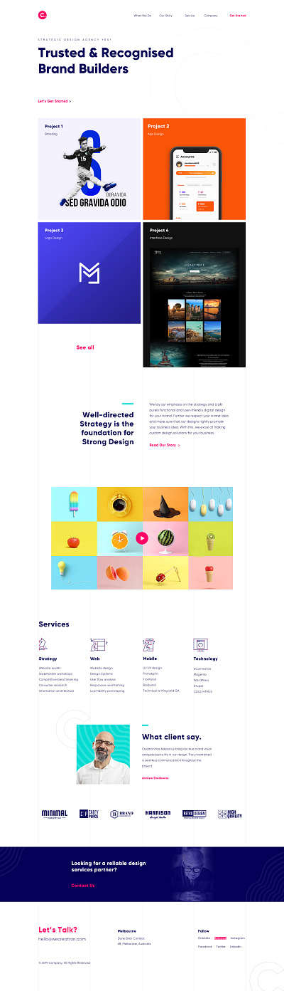 Digital Agency Website design ux web