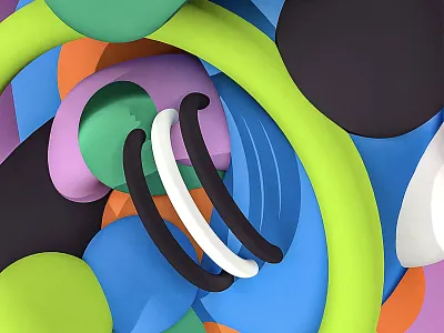 UNTITL3D 3d 3d art abstract abstract art abstraction adobe dimension ball balloon colorful colourful design dimension doff illustration shape