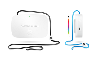 CARETECHHUMAN | device visualisation branding identity illustration vector visualisation