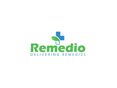 Remedio design illustration logo