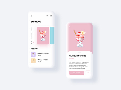 Food Explore App! app flat minimal mobile app design ui ui ux ux