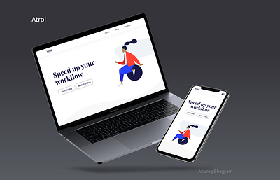 Atroi | Landing Page Concept landing landing page landing page concept landing page ui landingpage mountains startup startup landing page ui web design