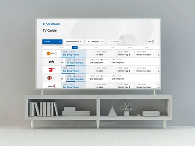 Netstream TV App 3d animation apple apple pencil apple tv application design interaction interaction design interface motion tv tv app ui user inteface ux ux design uxui