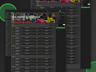 Sportbook V2 clean design gamble interface layout sportbook typography ui ux web website