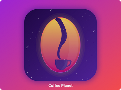 Daily Ui :: 005 - App icon app application art coffee coffee bean daily 100 challenge daily ui 005 dailylogochallenge dailyui design gradient icon icon design iconography illustration logo mug ui ux vector