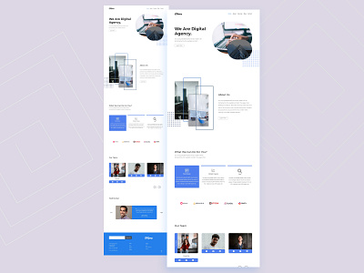 Dagency - Digital Agency Landing Page animated animation design landing page landing page design popular popular design product design typography ui ux web design website