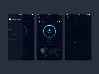 VPN App Design app app design application design ui ui ux ui design uiux user interface ux vpn vpn app