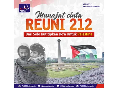 Reuni 212 poster design