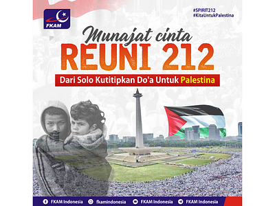 Reuni 212 poster design