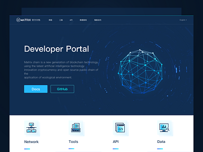 MATRIX Developer Portal branding design ui video editor webdesign