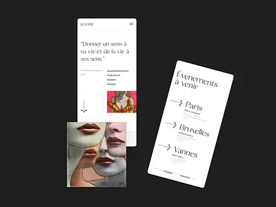 Lacouleurlavie.com - Home design exploration editorial event grid list mobile mobile design painting portfolio type ui webdesign website