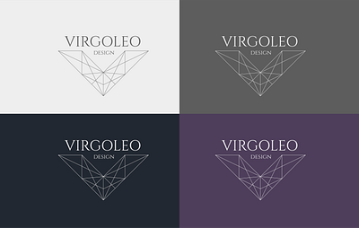 Virgoleo Design Logo brand branding branding design graphic design letter l letter v lines logo logo design polygonal