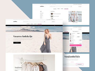 Fashion E-commerce Landing Page adobexd branding clothing color design ecommerce fashion figmadesign flat landing page minimal ui ux web web design