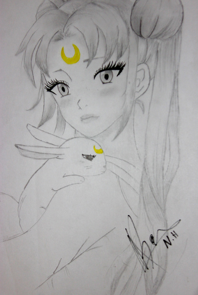 sailor moon animation artwork drawing photoshop