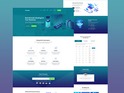 New hosting Template design illustration logo photoshop psd ui ux web webdesign website