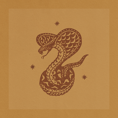 Snake - Available design illustration label snake