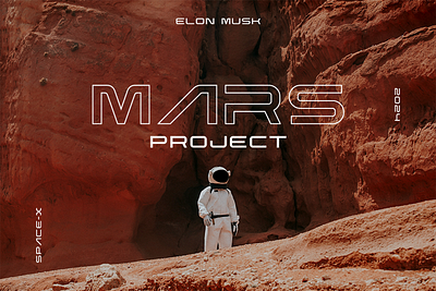 Mars Project Poster design display font future futuristic logo mars minimalist planet poster poster art sci fi simple type typeface typogaphy ui