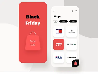 Black Friday Mobile app blackfriday concept dailyui design dribbble e commerce interface ios minimal mobile mobileapp ui ux web