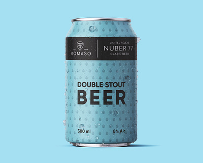 Double Stout Beer Can beer beer can beer label beer label design brewery can can design creative creativity design designer graphic design modern typography