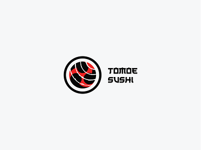 Tomoe sushi branding design logo logo design logo inspiration logotype sushi tomoe typography vector