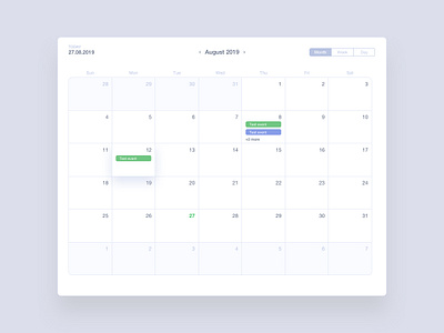 Date Picker #DailyUI #day080 080 calendar dailyui date date picker datepicker design ui ux web