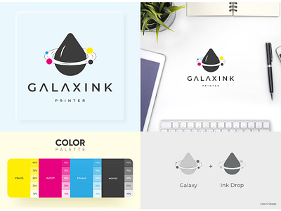 PRESENTATION GALAXINK app icon branding design galaxy illustration ink logo logo inspiration logo mark logodesign minimal minimalist minimalist logo modern modern logo typography