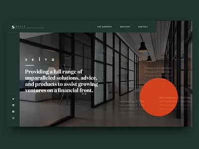 Seiva Financial Home Page brandidentity branding colorpalette colours design designagency graphicdesign ui uxdesign uxui