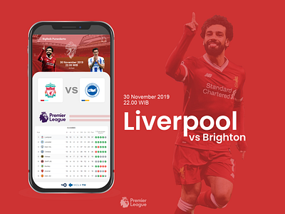 Liverpool vs Brighton UI concept football lfc liverpoll ui uiux ynwa