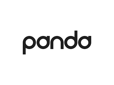 Day Three: "Panda" and black brand branding challenge clean custom daily dailylogochallenge deep font logo meaning no panda round simple type vector white