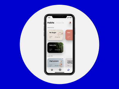 FitAssist – UX/UI Complex Design 2019 ai blue bold case study clean habit habit tracker habits health healthcare identity minimalism minimalist product design research ui userflows ux