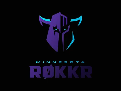 Minnesota RØKKR branding caelum esport icon identity illustration logo logotype mascot sport